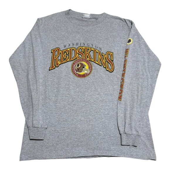 2000s NFL Washington‎ Redskins Gray Long Sleeve Shirt Adult Large - Picture 1 of 7